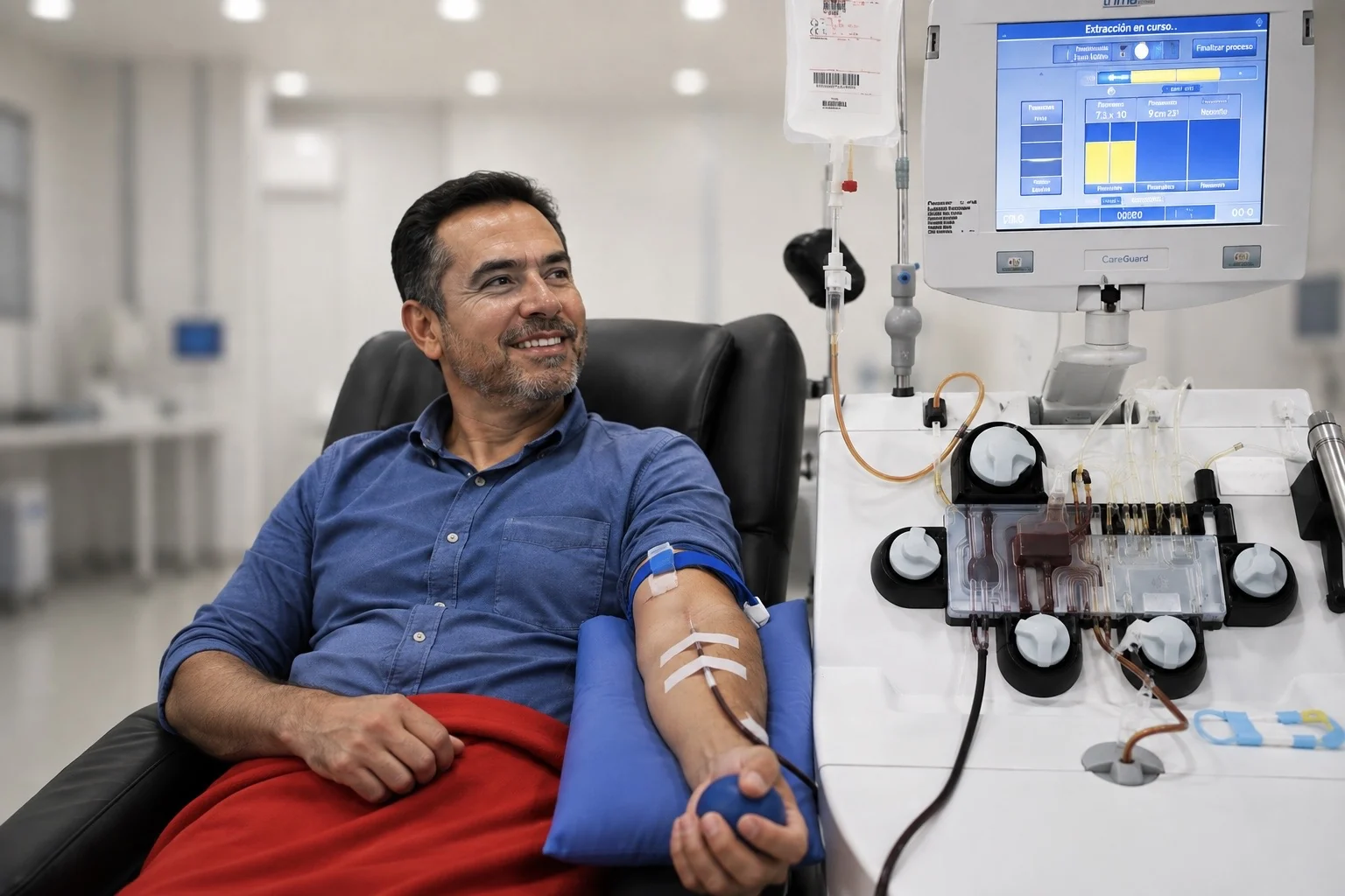 Donación de plaquetas por aféresis